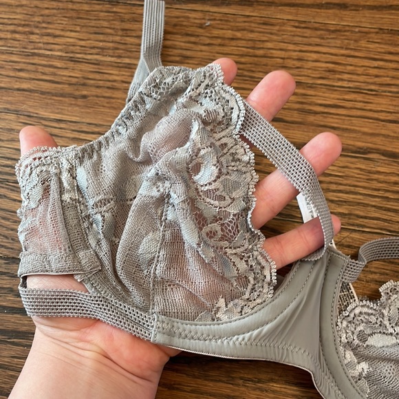 Free People Intimately Gray Lace Strappy Bra - Picture 3 of 8